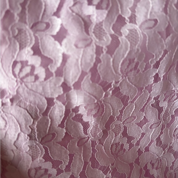 VINTAGE lilac lace jacket with ruffled sleeves and yoke size medium large - Picture 6 of 6